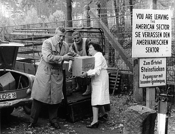 Exklave Steinstücken nach dem Mauerbau