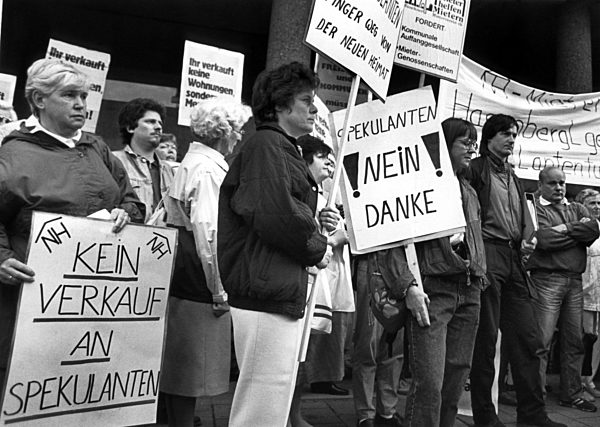 Neue Heimat - Demonstration der Mieterinitiative