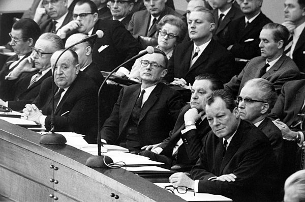 Regierungsbank Große Koalition 1966