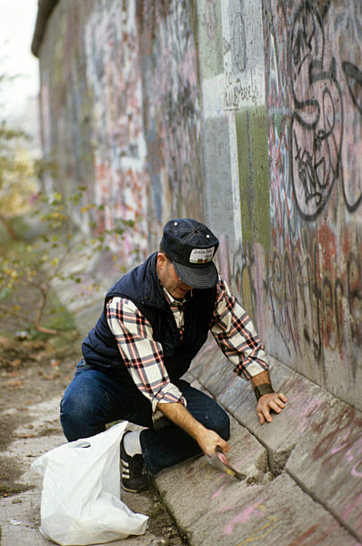 The people who hacked away at the Berlin Wall and eventually tore it down