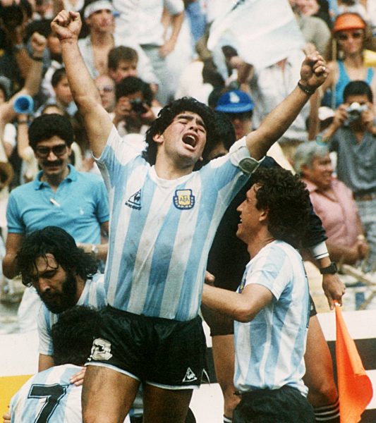 Fußball-WM 86: Finale: Diego Maradona jubelt