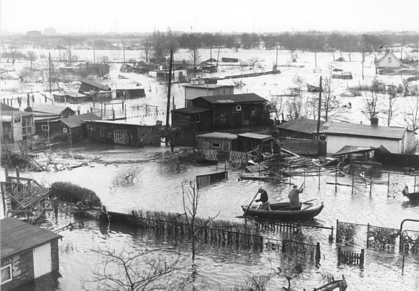 Storm flood in Northern Germany 1962