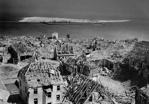 Helgoland nach der Sprengung