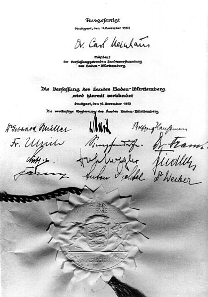 Verfassung des Landes Baden-Württemberg