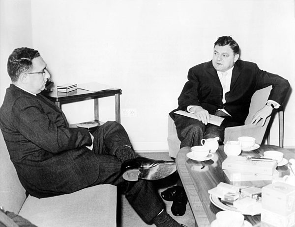 Henry Kissinger and Franz Josef Strauß