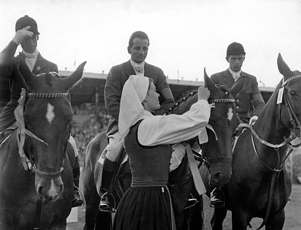 Olympic Equestrian Games 1956 in Stockholm - German team wins gold medal
