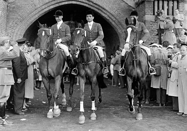 Olympic Equestrian Games 1956 in Stockholm - German team wins gold medal