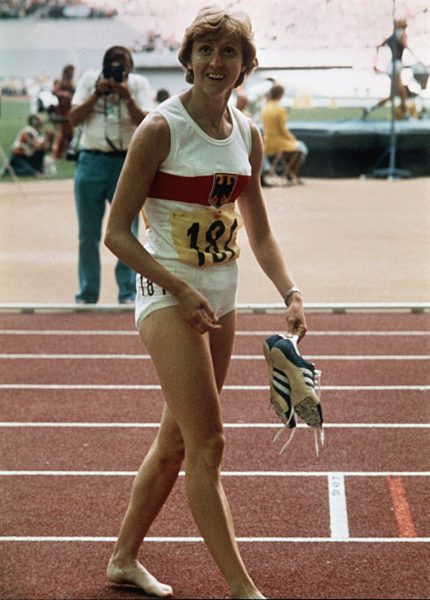 Annegret Richter holt Gold im 100 m Lauf