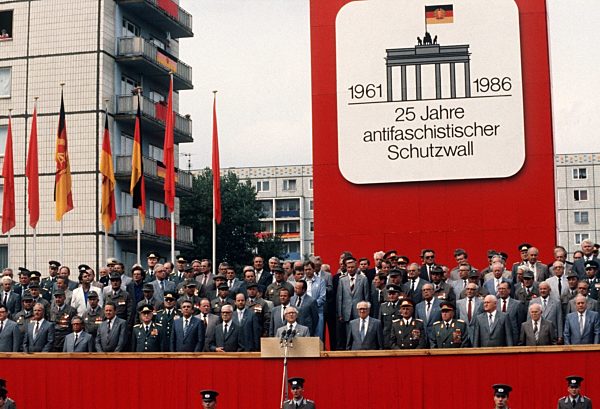 Celebration of the 25th anniversary of the building of the Berlin Wall