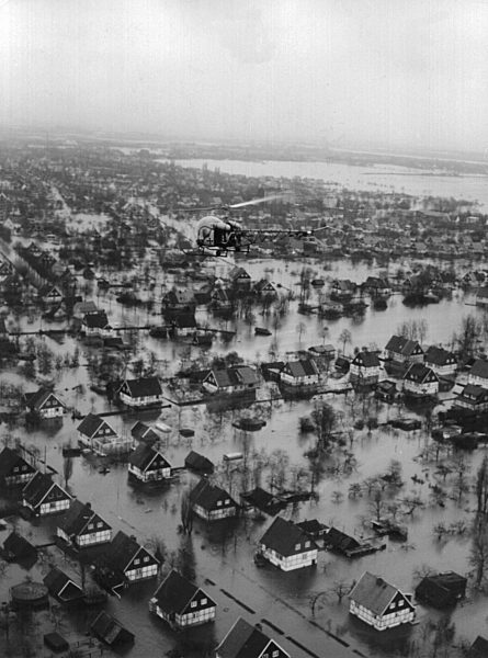 Sturmflut in Hamburg 1962