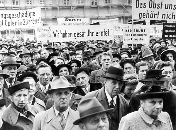 Demonstration of victims of occupation in Heidelberg