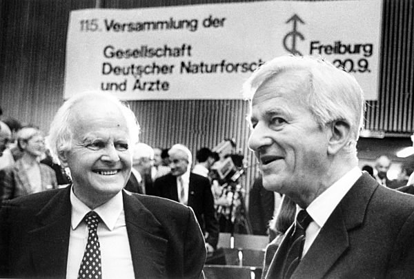 Carl Friedrich von Weizsäcker with his brother Richard von Weizsäcker