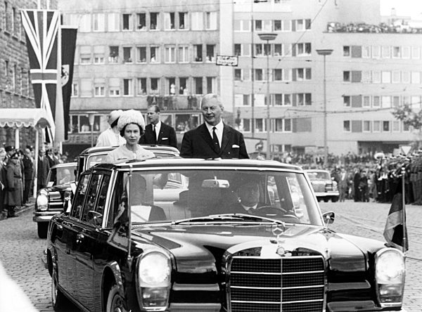 Queen Elizabeth II. on state visit in Germany 1965