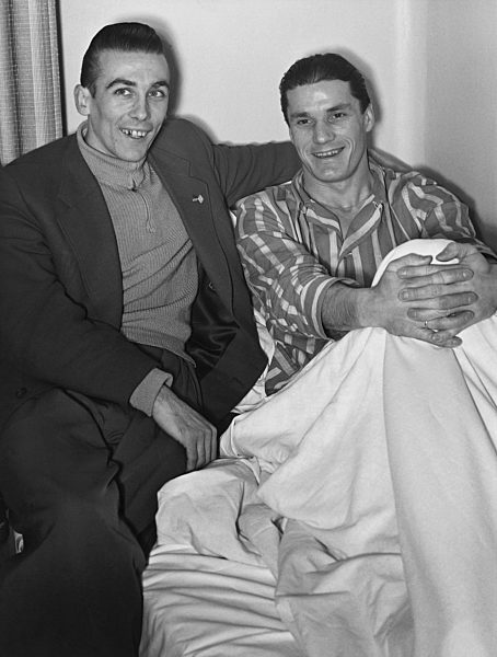 Fußball: Horst Eckel besucht Ottmar Walter