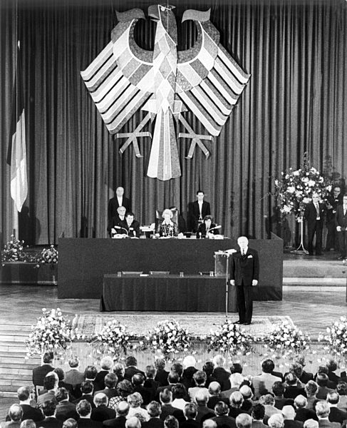 Walter Scheel is elected as German president