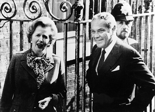 Thatcher, Margaret - Premierministerin, GB/ mit Alexander Haig