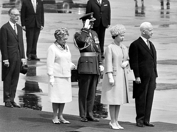 Queen Elizabeth II. on state visit in Germany 1965