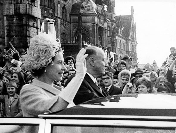Queen Elizabeth II. on state visit in Germany 1965