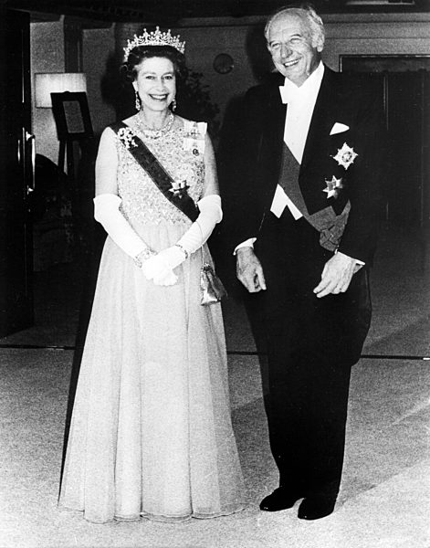 Queen Elizabeth II. on state visit in Germany 1978