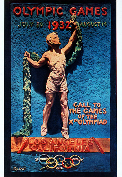 Los Angeles 1932: Das offizielle Olympiaplakat