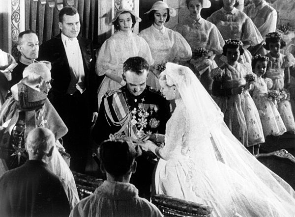 Hochzeit Fürst Rainier von Monaco und Grace Kelly  1956
