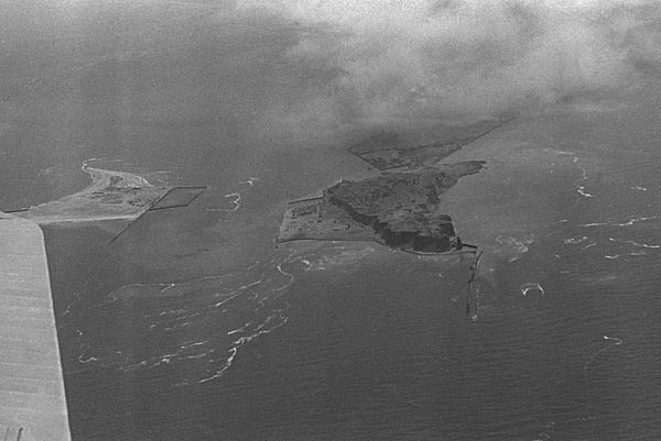 Teil von Helgoland 1947 gesprengt