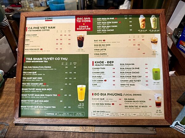Kaffehauskette Cong Caphe in Vietnam