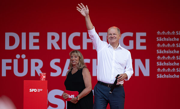 Wahlkampfabschluss der SPD in Sachsen