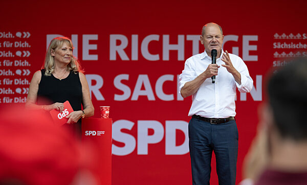 Wahlkampfabschluss der SPD in Sachsen