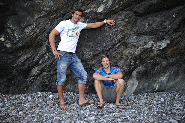 Fototermin mit Tobias Wendl und Tobias Arlt