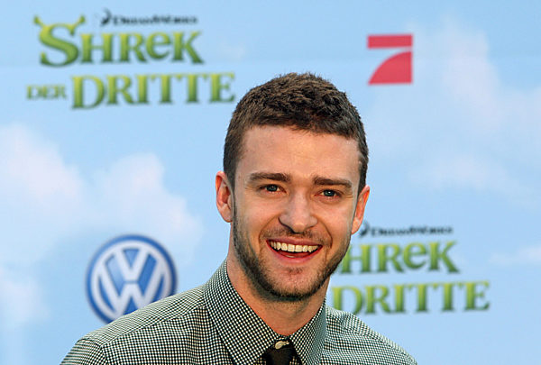 Der US-amerikanische Schauspieler und Sänger Justin Timberlake lächelt am...