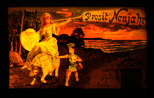 Neujahrspostkarten aus zwei Jahrhunderten