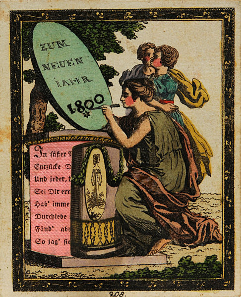 Neujahrspostkarten aus zwei Jahrhunderten