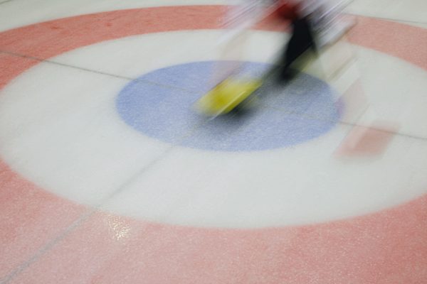 Young Girl Curling