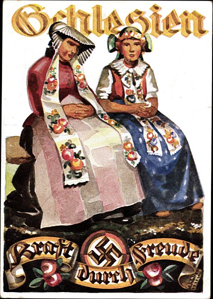 Schlesien, NS Gemeinschaft Kraft durch Freude, KdF, Trachten