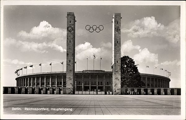 Berlin Charlottenburg, Reichssportfeld, Olympiastadion, Haupteingang