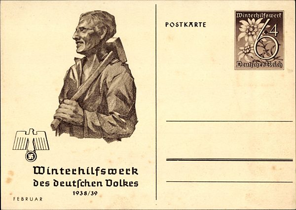 Ganzsachen WHW des deutschen Volkes, 1939, Kriegs WHW