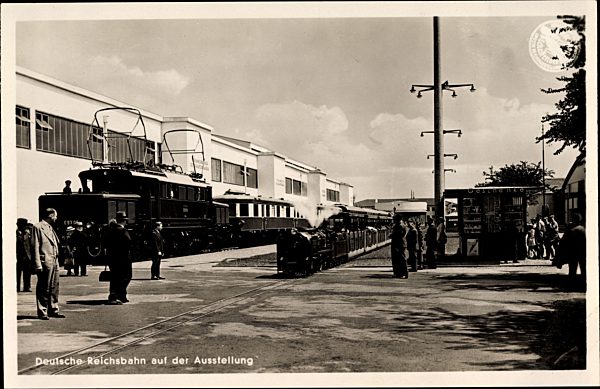 Düsseldorf, Deutsche Reichsbahn, Große Reichsausstellung Schaffendes Volk 1937, Schlageterstadt