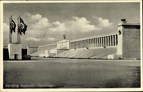 Nürnberg, Reichsparteitagsgelände, Zeppelinfeld, Ehrentribüne