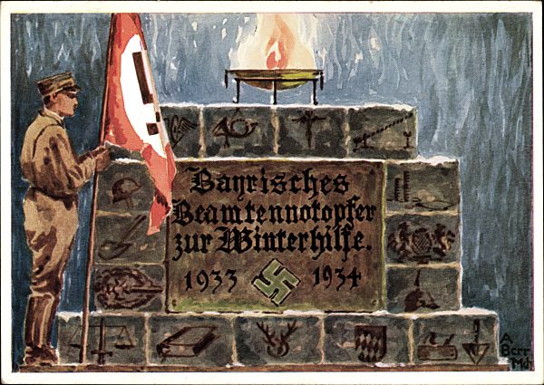 Berr, A., Bayrisches Beamtennotopfer zur Winterhilfe 1933-34, SA Mann