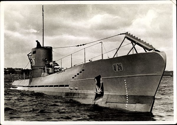 Deutsches U Boot, Unterseeboot, U 26, Kriegsmarine