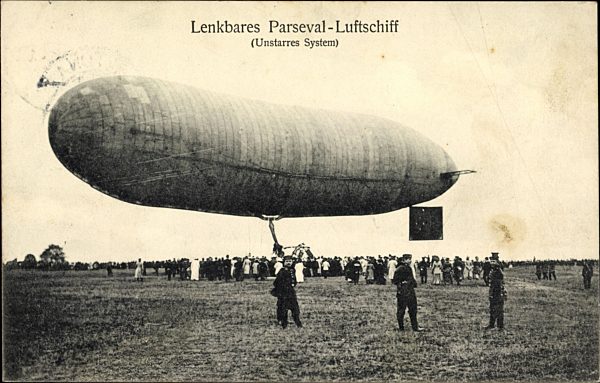 Lenkbares Parseval Luftschiff, Zeppelin, Unstarres System