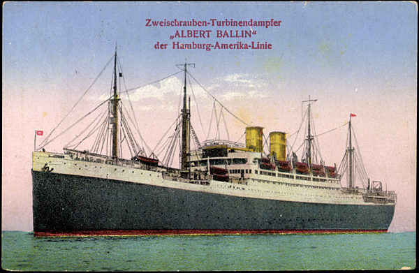 Turbinendampfer Albert Ballin, Hapag