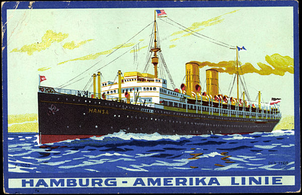 Doppelschraubendampfer Hansa der Hapag, 1922