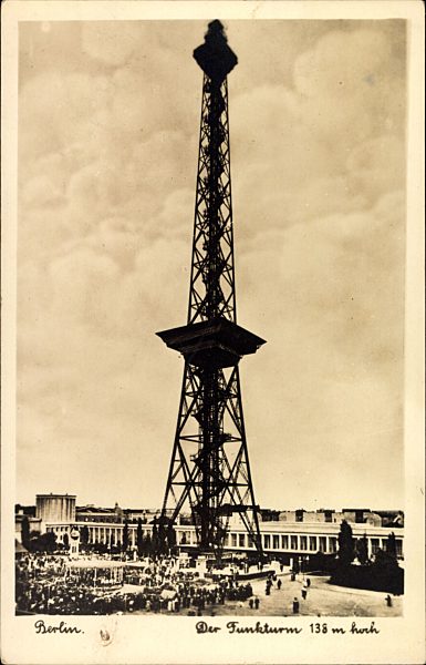 Berlin Charlottenburg, Blick zum Funkturm,Messe
