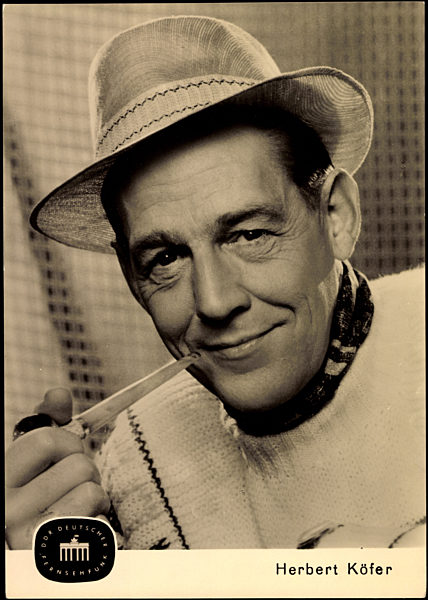 Schauspieler Herbert Köfer, DDR Fernsehen, Pfeife