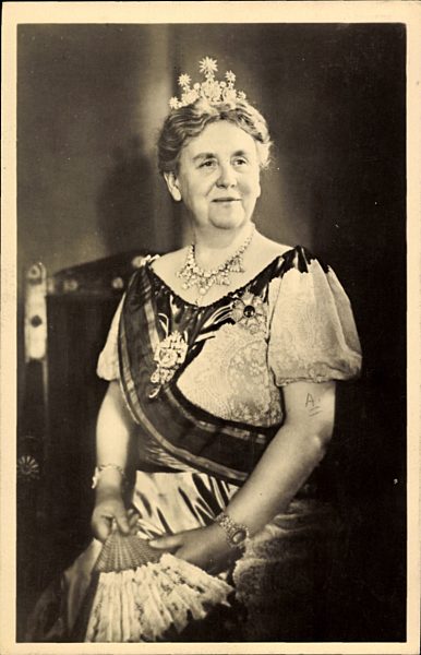 Königin Wilhelmina der Niederlande, Fächer, Krone, Schärpe
