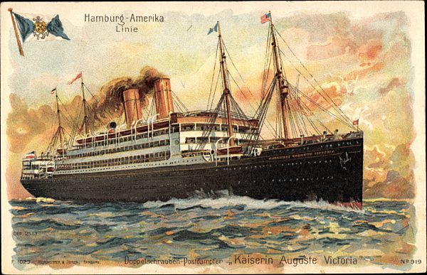 Doppelschrauben Postdampfer Kaiserin Auguste Victoria, HAPAG