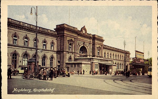 Magdeburg Sachsen Anhalt, Blick auf den Hauptbahnhof