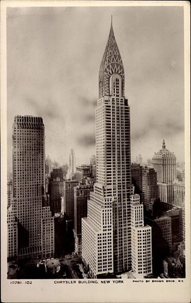 New York, Ansicht des Chrysler Buildings mit Umgebung